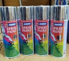 Abro Bright Chrome Spray Paint 400 Ml