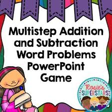 Multistep Addition And Subtraction Word