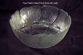 Fleur Glass Punch Bowl Pat S Party