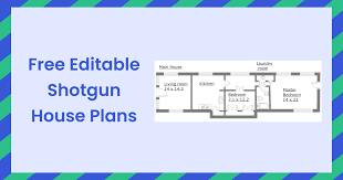 Free Editable Shotgun House Plans