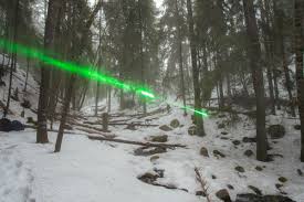 laser beam more visible to a