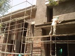 Brick Wall Plastering Work At Best