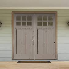 Double Wood Prehung Front Door