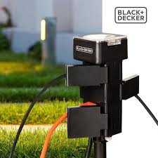 Black Decker Bdxpa0032 Garden Stake 6 Grounded S Tools Timer Waterproof Timer For Lights