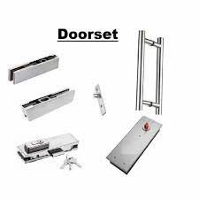 Doorset Stainless Steel Glass Door