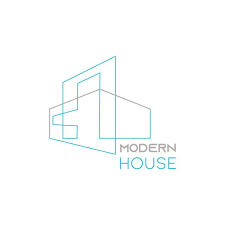 Modern House Template Icon Symbol