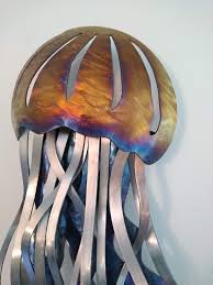 Extra Large Jellyfish Wall Metal Art