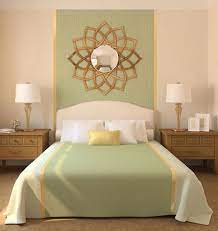 Wall Decor Above Curved Headboard Ideas