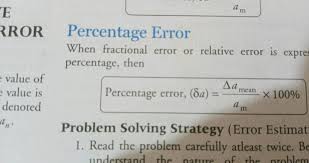Rror Percentage Error When Fractional