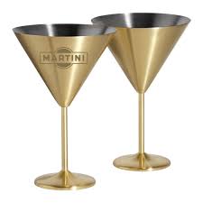 Stainless Steel Stemmed Martini Glass