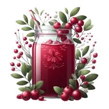 Watercolor Cranberry Juice Png