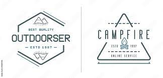 Set Of Raster Camping Camp Elements