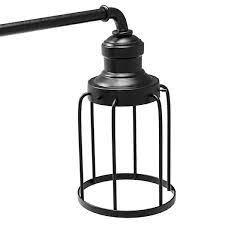 Cedar Hill 24 In 3 Light Black Industrial Vanity With Metal Cage Wall Sconce 412505