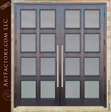 French Entrance Doors Solid Wood With