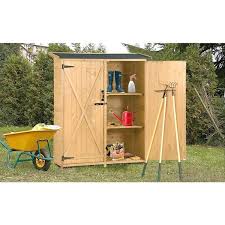 Wood Organizer Garden Shed Cabinet