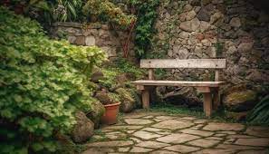 Backyard Garden Wooden Bench A Place To