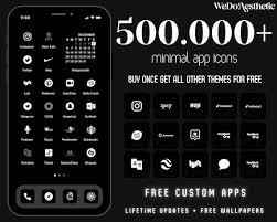 Buy 500 000 Ios14 Black App Icons