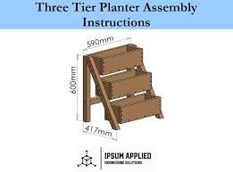 Three Tier Planter Plans Assembly