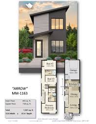 Arrow House Plan A Modern Skinny Two