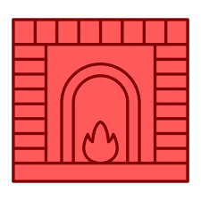 Fireplace Outline Icon Vector Images