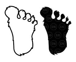 Bigfoot Print Svg Big Foot Svg Yeti