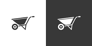 Wheelbarrow Gardening Cart Icon