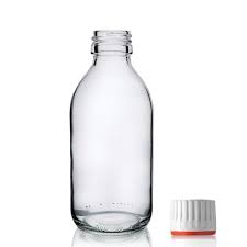 200ml Clear Glass Syrup Bottle Tamper