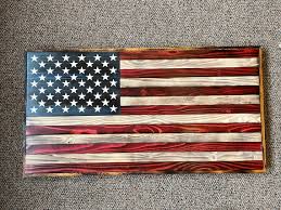 Wall Rustic American Flag Wall Hanging