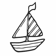 Sailboat Hand Drawn Outline Doodle Icon