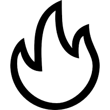Hot Interface Symbol Of Fire Flames