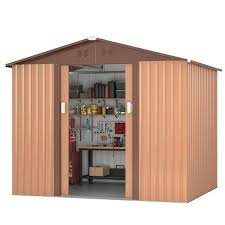Galvanized Steel Shed With Sliding Door