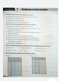 I Need Worksheet For Class 7 Simple