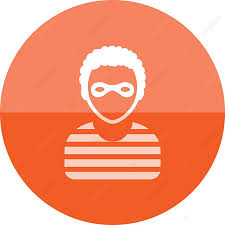 Circle Icon Burglar Crime Icon Color