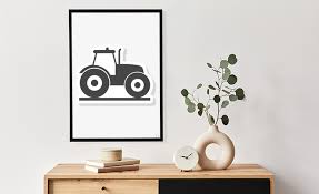 Poster Tractor Sticker Pictogram