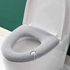 3pcs Bathroom Soft Toilet Seat Cover