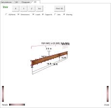 calculation modules beams wood beam