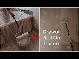 Roll On Drywall Texture Tutorial Very