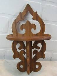 Tall Wood Wall Shelf Icon