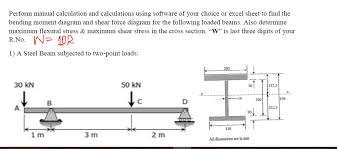 solved perform manual calculation and