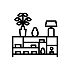 Console Table Icon In Vector Logotype