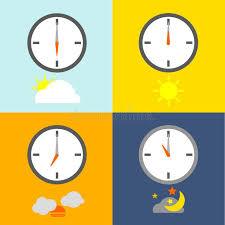 Time Table Clocks Show 4 Times For
