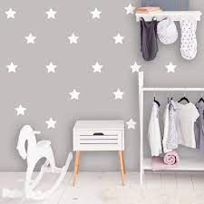 White Star Wall Stickers Shape Wall