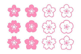 Cherry Blossom Icon Vector Art Icons