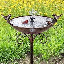 Hjhhartspace Metal Bird Baths For