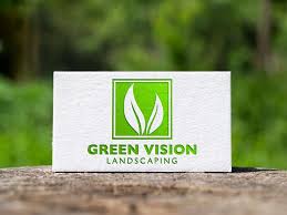 Landscaping Logo Design Lawn Care Leaf