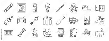 Electrician Tools Icons