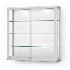 Wall Display Case With Sliding Doors