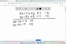 Solve Equations 3 And 4 By Elimination