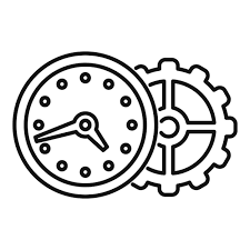 Wall Clock Repair Icon Outline Wall