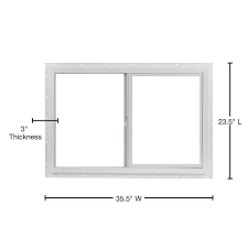 Single Slider Vinyl Window Single Glass